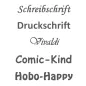 Preview: Schriftarten für Handtuch mit Namen